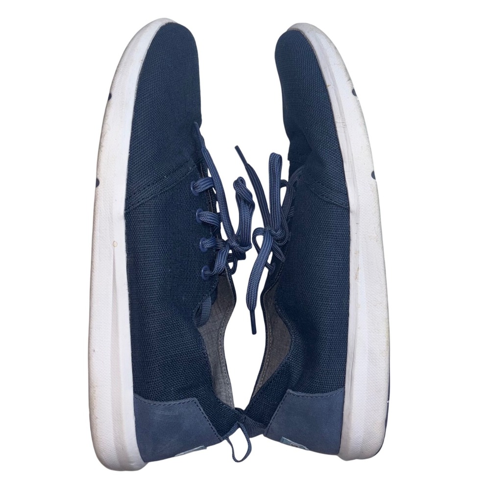 TOMS | Mens‎ 10.5 US 44.5 EU | Navy Blue Canvas Lace-Up Sneakers Shoes